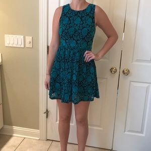 Cute Lace Overlay Dress